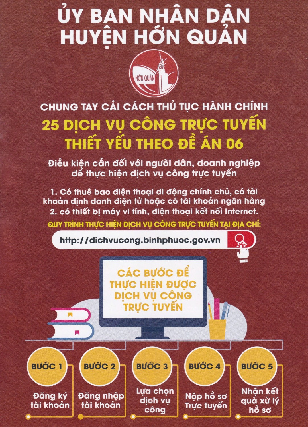 THÔNG BÁO VỀ DỊCH VỤ CÔNG TRỰC TUYẾN THEO ĐỀ ÁN 06